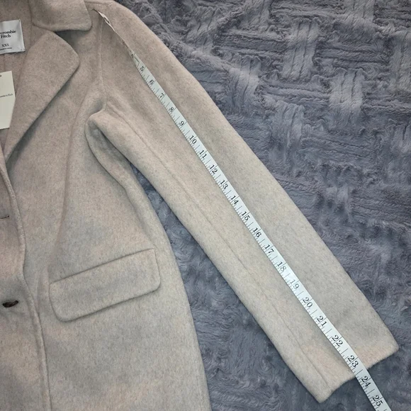 Abercrombie Wool Blend Blazer Jacket XXS - Picture 9 of 9